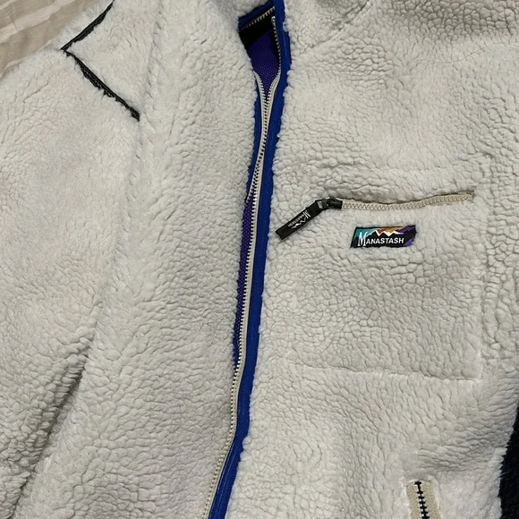 NWT! Manastash Mt. Gorilla Fleece Jacket XL Ivory Cream
